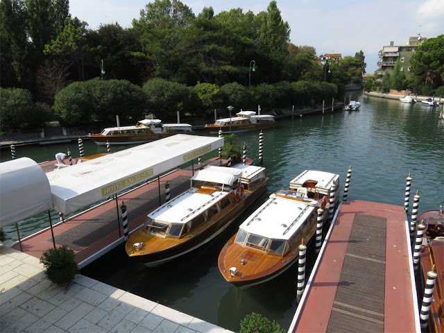 Speedboat landing of the Hotel Excelsior, Lungomare Marconi, Lido di Venezia, Venice