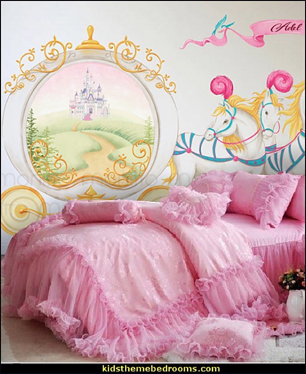 princess bedding cinderella carriage mural princess bedroom decorating ideas princess bedroom decor