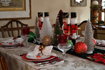 Festive Dining With Nutcrackers