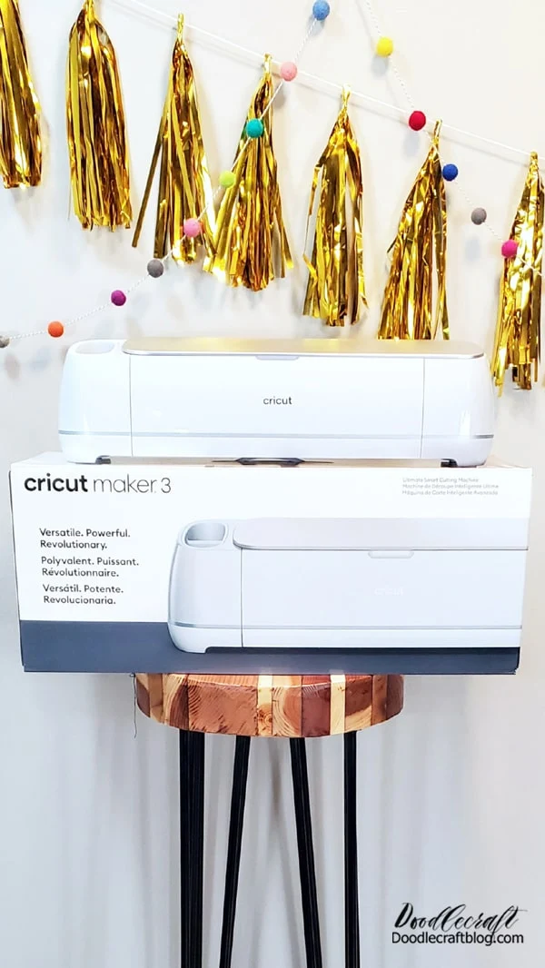 The Cricut Maker (Cricut.com or Amazon) is the most versatile of the Cricut Machines and can do a wide range of things. The Cricut Maker and the Cricut Maker 3 both are phenomenal, with the newest, Cricut Maker 3 having Smart capabilities. The Cricut Maker has the Adaptive Tool feature, which allows for a variety of tools to be used and a huge variety of materials.  The Maker 3 (there is no Maker 2) is an upgraded version of the Maker, the tools are same for both machines. The Maker 3 is able to cut Smart materials without a mat! Plus, it can cut up to 12 feet in length, you are not limited by mat size! Yay!   The Smart materials for the Maker measure 13 inches wide and can cut 11.7 inches wide, so there is some excess waste on the sides to fit in the machine.  It also cuts faster than previous machines, so it's much more time efficient. If you are trying to decide between the Maker and the Maker 3, decide if you want to cut big long pieces, not have to use a mat and cut faster.   The Maker 3 will probably be the new machine that they gear new products for going forward...so there's that to consider.  Cricut Maker family: 300+ Materials (including balsa wood, leather and acrylic) (Cricut.com or Amazon) Vinyl Paper Markers Infusible Ink Engraving Tool (metal, acrylic, wood) Debossing Tool Fabric Cutting Foil Leather Knife Blade Rotary Cutting Wheel Scoring Wheels (single and double) Wavy Blade Perforation Blade