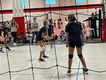 Volleyball in a net!