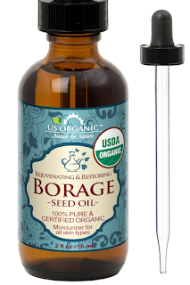 US Organic Borage seed Oil (18% GLA), USDA Certified Organic, 100% Pure & Natural, Cold Pressed, aka Starflower oil, in Amber Glass Bottle w/Glass Eye dropper for Easy Application (2 oz (56 ml))