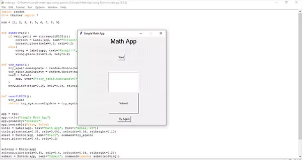 Math App using Python