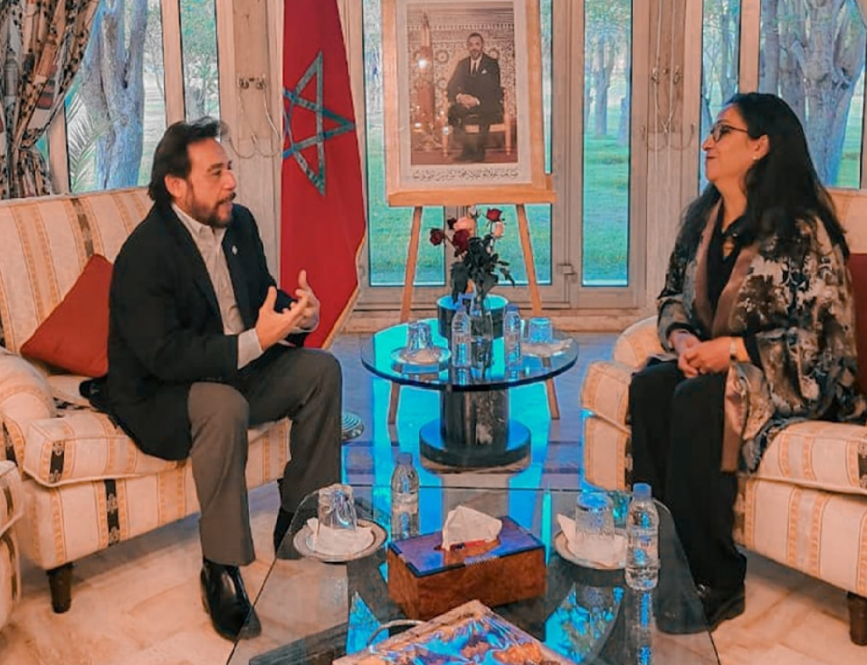 El Salvador: Vicepresidente sostiene reunión con Directora de Asuntos Americanos Marroquí