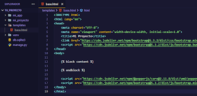 archivo de plantilla con css