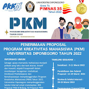 Jadwal, Kriteria Pengusul dan Alur Penerimaan Proposal PKM Undip Tahun 2022