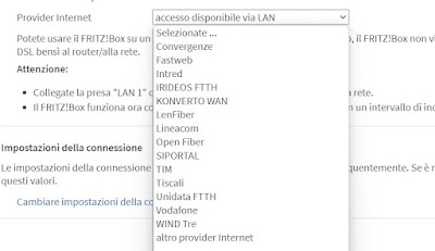 Connessione operatore