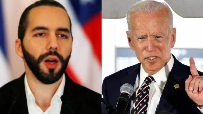 President of El Salvador: ‘Biden Is Using Taxpayer Money To Fund Communism’