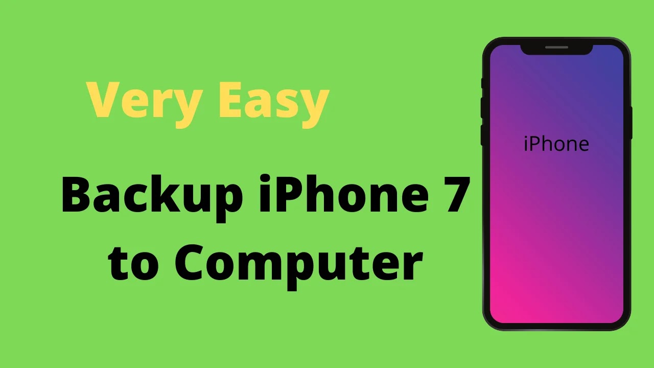 How to backup iPhone 7 to computer Windows 10