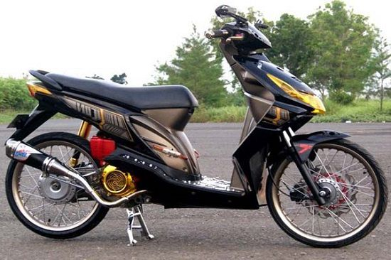 modifikasi motor beat 2018 jari jari hitam