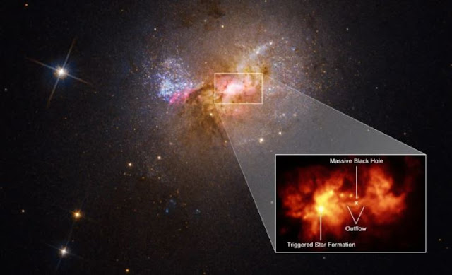 UNIVERSO: Descubren un agujero negro que 'da a luz' estrellas.