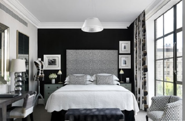 pictures of black and white bedroom designs