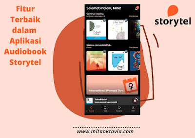 Fitur aplikasi audiobook Storytel