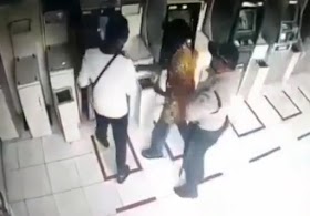 Terekam CCTV Pelaku Ganjal ATM Diamankan Satpam BRI Siantar