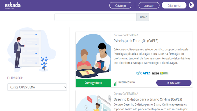 plataforma eskada de cursos gratuitos online