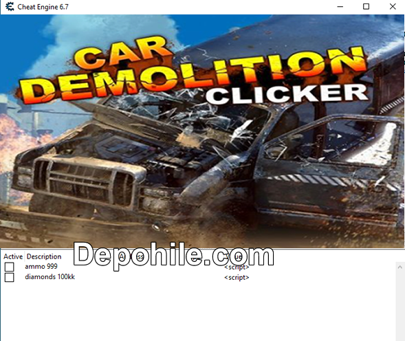 Car Demolition Clicker PC Para, Mermi Hilesi CT Trainer