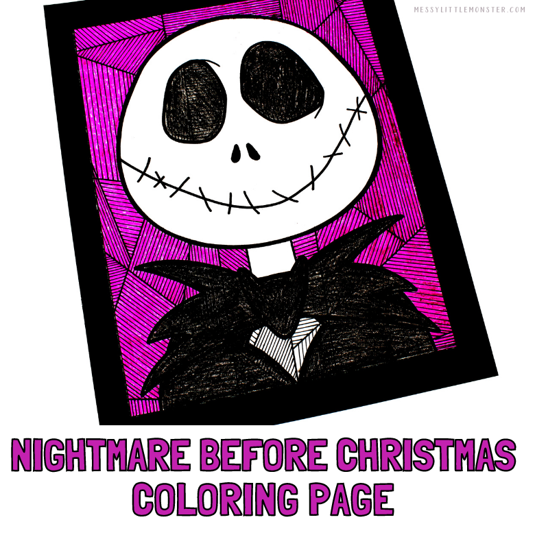 Nightmare Before Christmas coloring page