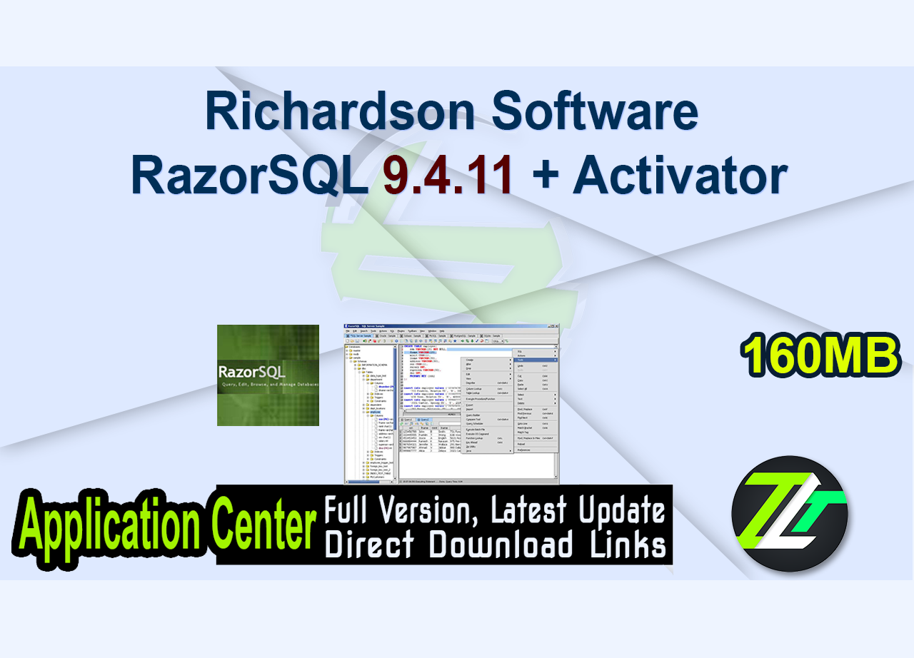 Richardson Software RazorSQL 9.4.11 + Activator
