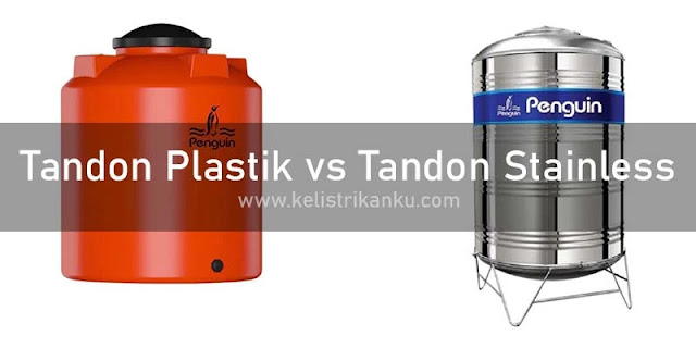 Tandon air plastik vs tandon air stainless steel