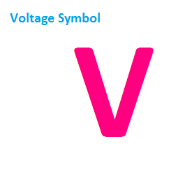 Voltage Symbol, symbol of voltage