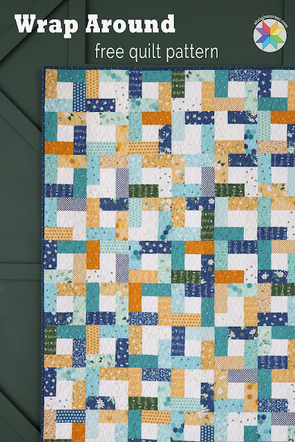 Wrap Around quilt pattern by A Bright Corner