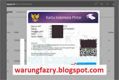 Cara Cetak Kartu KIP Digital Siswa Madrasah