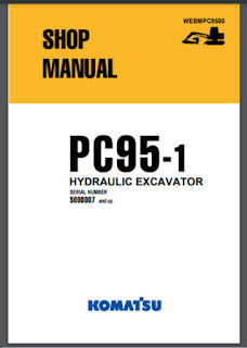 Shop Manual Komatsu pc95-1 Hydraulic excavator