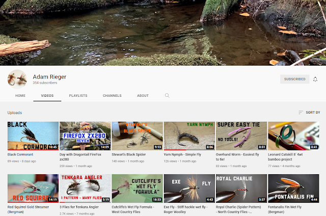 Troutrageous - Adam Rieger Fly Tying You Tube Channel