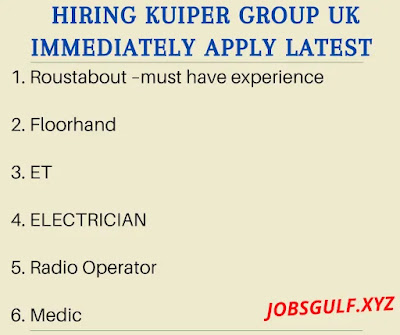 Hiring Kuiper Group UK Immediately Apply Latest