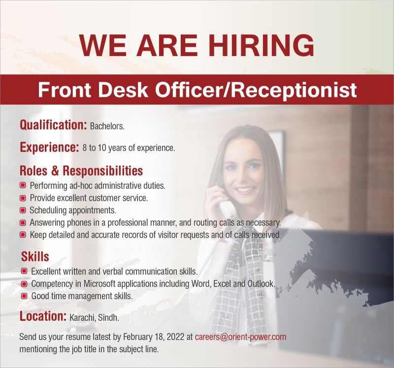 Orient Energy Systems Pvt Ltd Jobs Front Desk Officer/Receptionist