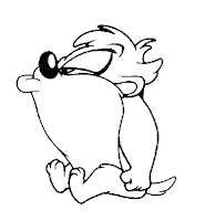Taz, Tasmanian Devil Looney Tunes Coloring pages