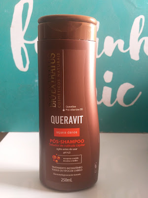 foto do pós shampoo da bio extratus linha queravit