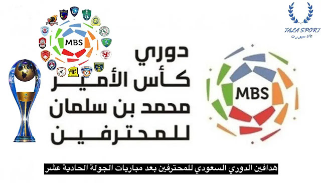 ترتيب هدافين الدوري السعودي للمحترفين بعد مباريات الجولة الحادي عشر 2021-2022