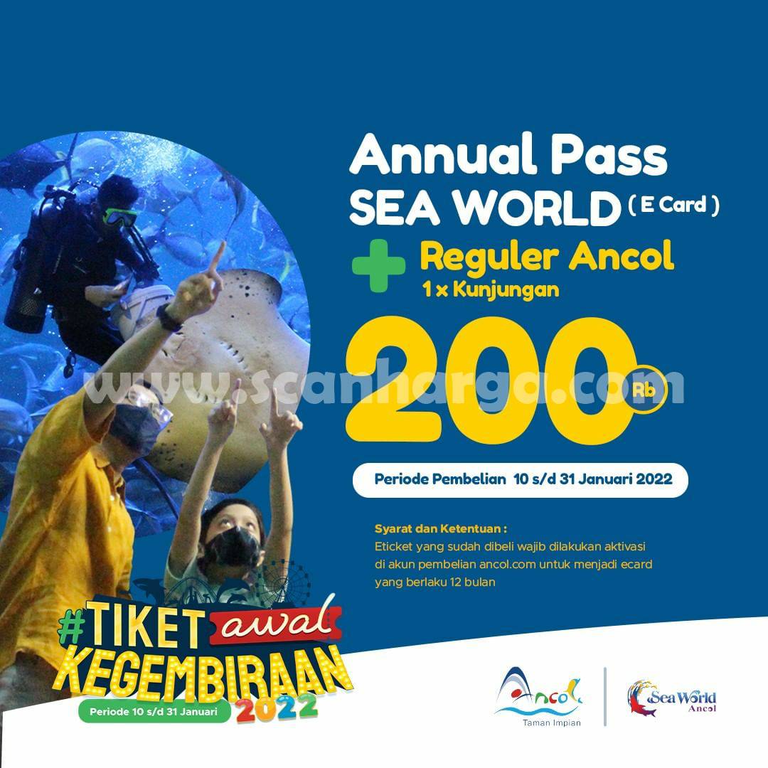 Promo SEAWORLD ANCOL Annual Pass & Tiket Masuk Januari 2022