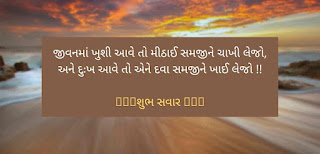 ગુજરાતી શુભ સવાર સુવિચાર