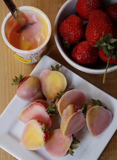 Yoplait Trix Yogurt Dipped Strawberries Recipe