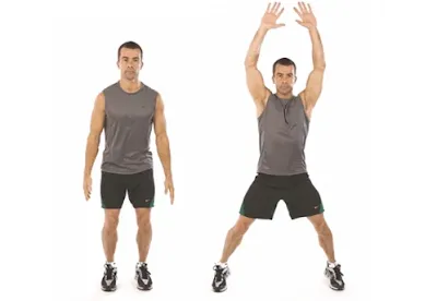 Jumping jack, full body strength training workout