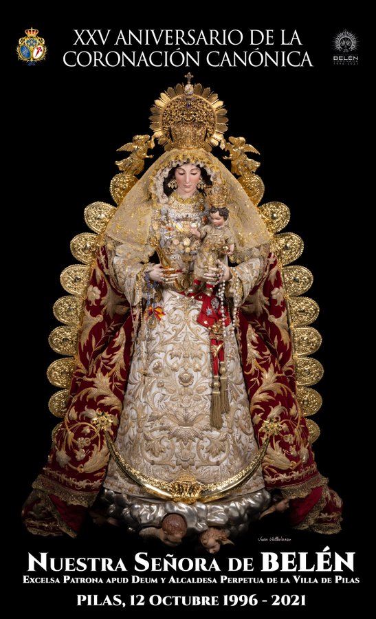 Horario e Itinerario Procesión Extraordinaria IDA desde La Ermita de Belén de Nuestra Señora de Belén. Pilas (Sevilla) 27 de Noviembre del 2021