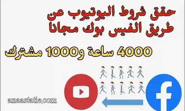 طريقة نشر فيديوهات اليوتيوب على الفيس بوك والحصول على 4000 ساعة و 1000 مشترك بطريقة شرعية