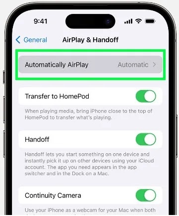 انعكاس شاشة iPhone على تلفزيون Sony