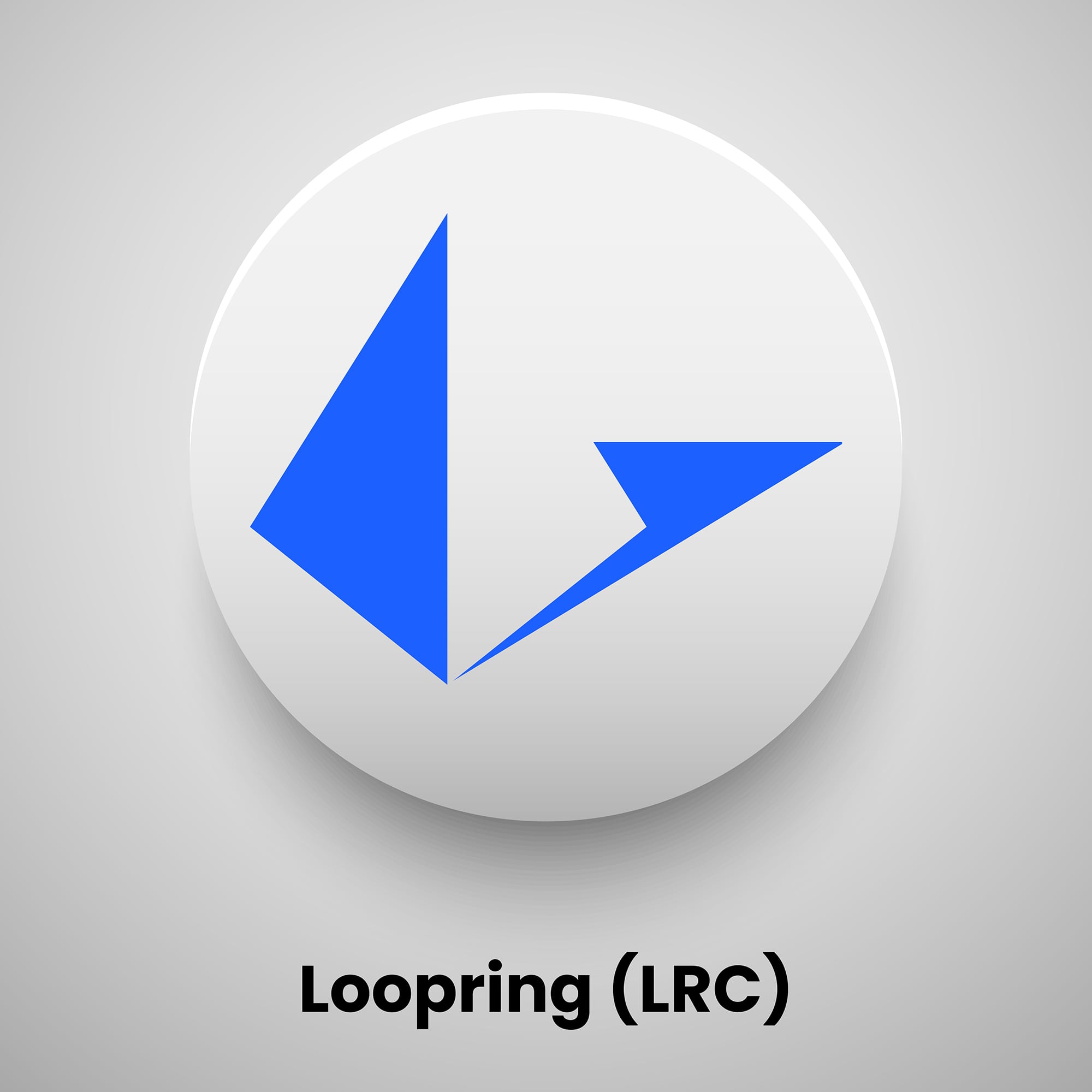 Loopring (LRC) crypto currency logo free vector download