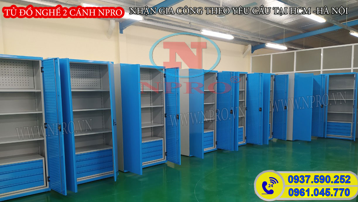 tủ treo đồ nghề cơ khí 2 cánh NPRO