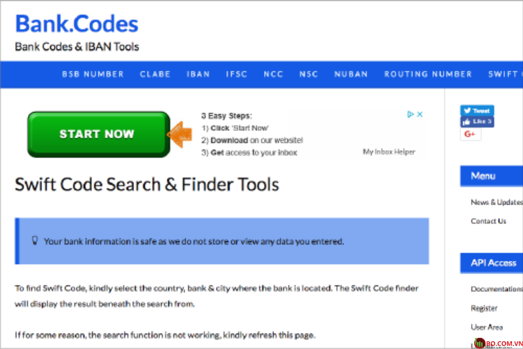 Tra cứu mã Swift Code Bank