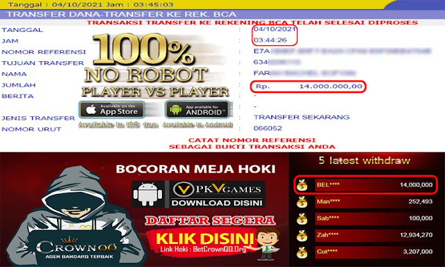 CrownQQ Agen DominoQQ BandarQ dan Domino99 Online Terbesar