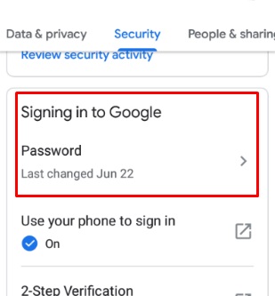 How to Change a Password on Gmail