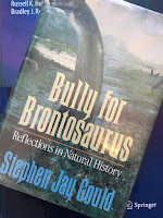 Bully for Brontosaurus, by Stephen Jay Gould, superimposed on Intermediate Physics for Medicine and Biology.