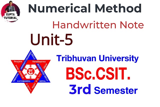 Numerical Method Handwritten Notes Unit-5