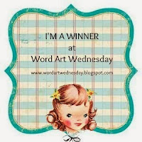 I Won At Word Art Wednesday Blog Hop