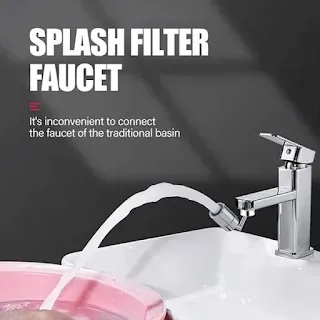 Universal Splash Filter Faucet 720 Degree Rotatable Faucet Sprayer Head Kitchen Bathroom Sink Accessories hown - store