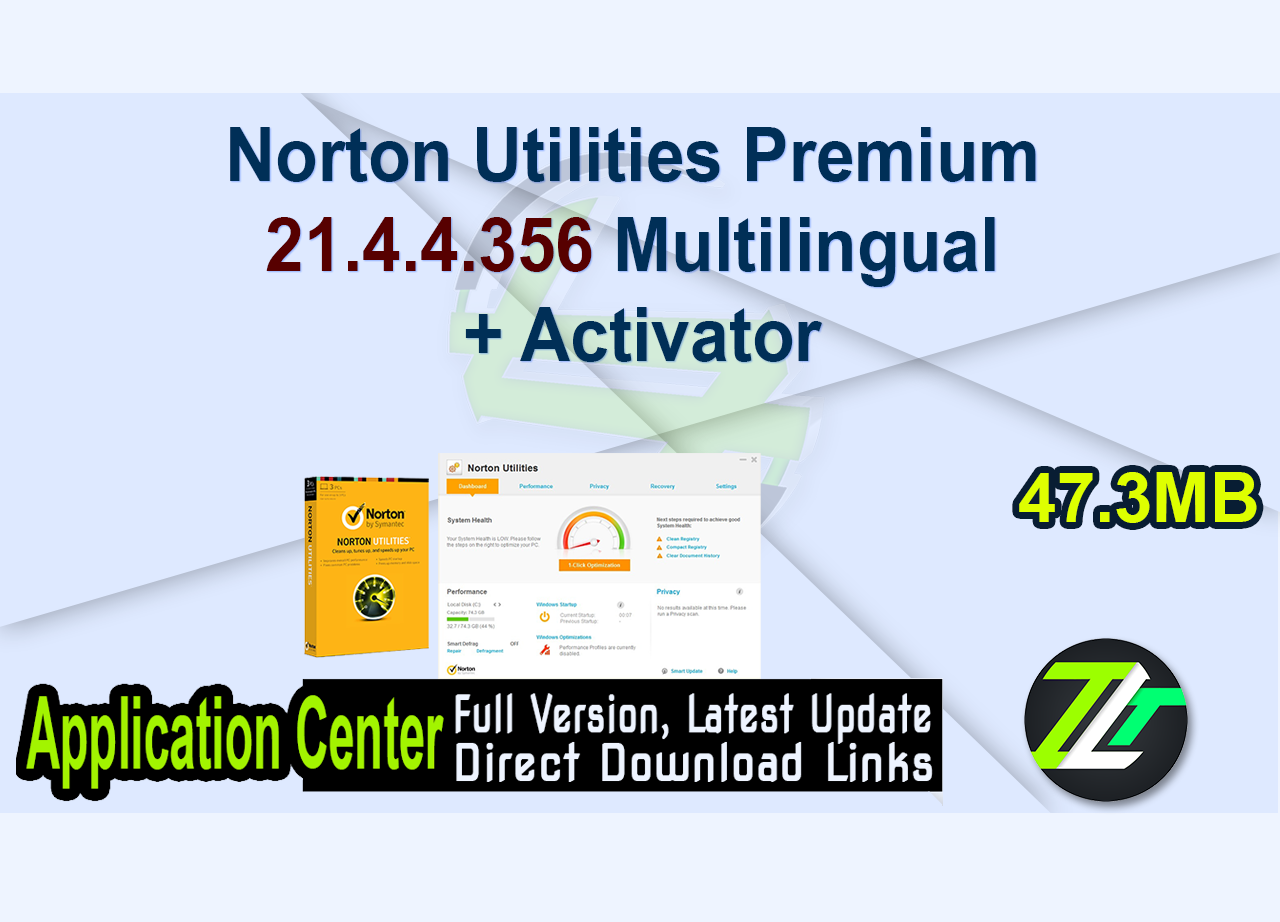 Norton Utilities Premium 21.4.4.356 Multilingual + Activator